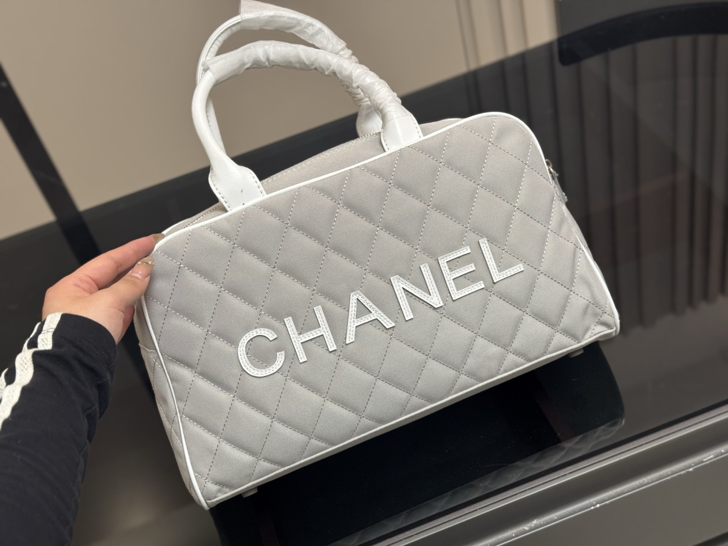 シャネル「Chanel」‌ デニム ボウリングバッグ