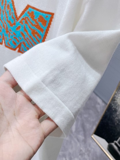 ルイ・ヴィトン「Louis Vuitton」2025SS プレミアム ニット クルーネックTシャツ（メンズ）