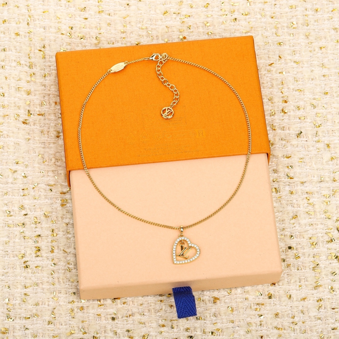 ルイ・ヴィトン「Louis Vuitton」FALL IN LOVE HEART ネックレス