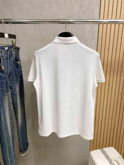 エルメス「Hermès」2025 サマーコレクション メンズ ロゴ入りポロシャツ