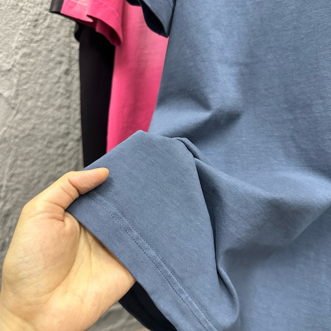 バレンシアガ「Balenciaga」2025早春新重工酸洗グラデーション旧半袖Tシャツ
