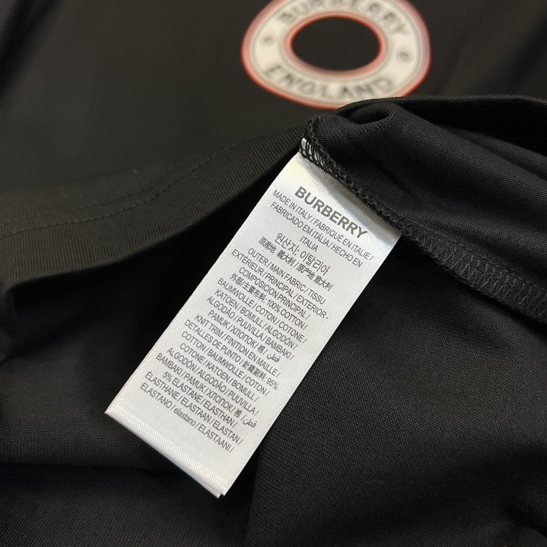 バーバリー「Burberry」サークルロゴ エンブロイダリー Tシャツ