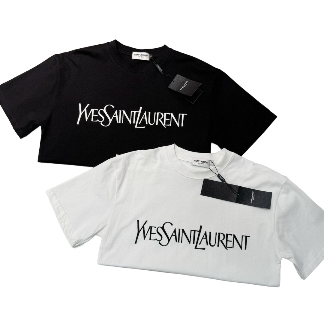 サンローラン Saint Laurent 25SS シリコン3Dロゴ ショートスリーブTシャツ-ISETAN PRESTIGE CURATED