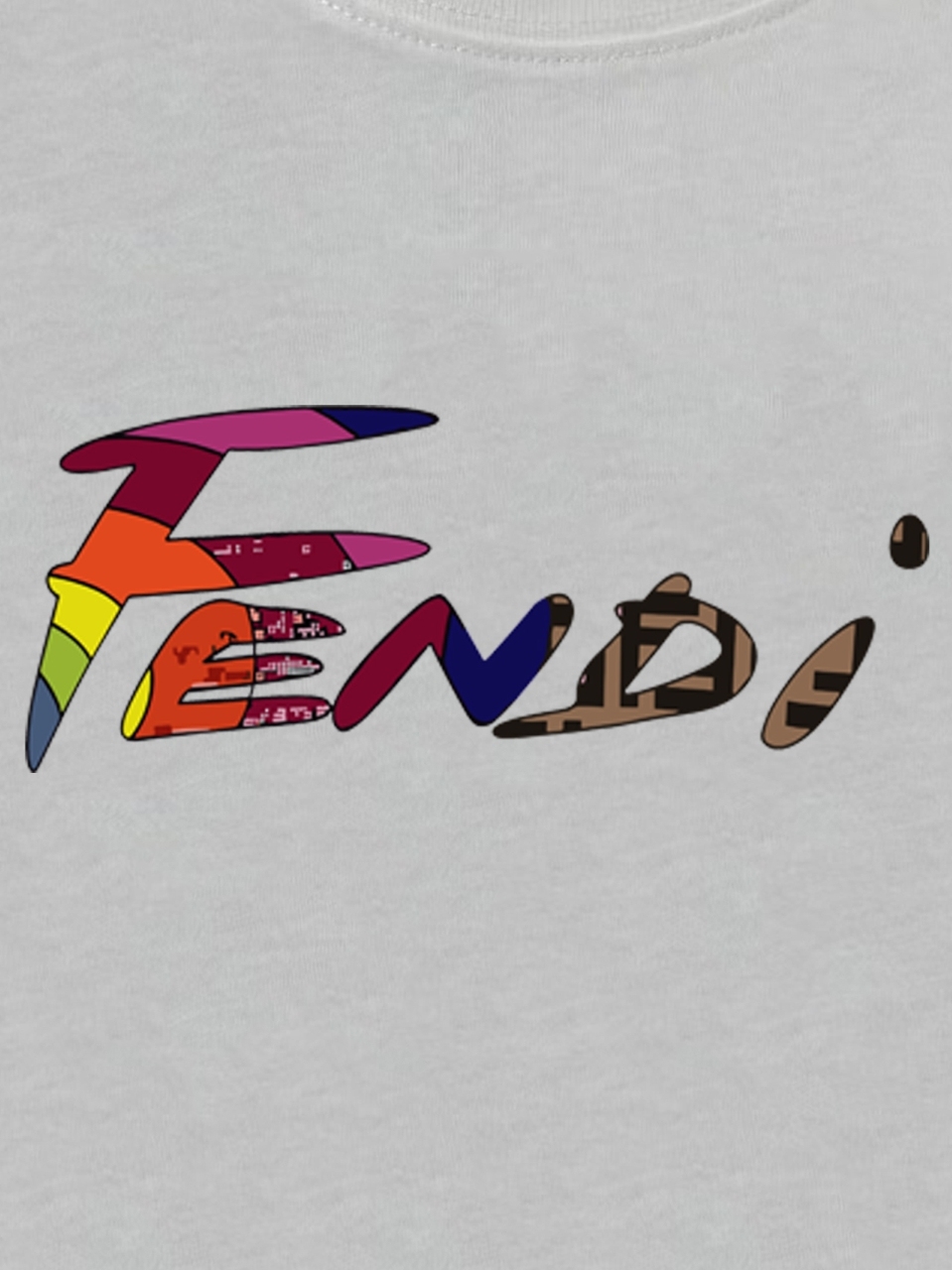 フェンディ「Fendi」2025 SUMMER DEMON EYES MONSTER ロゴプリント ノースリーブTシャツ