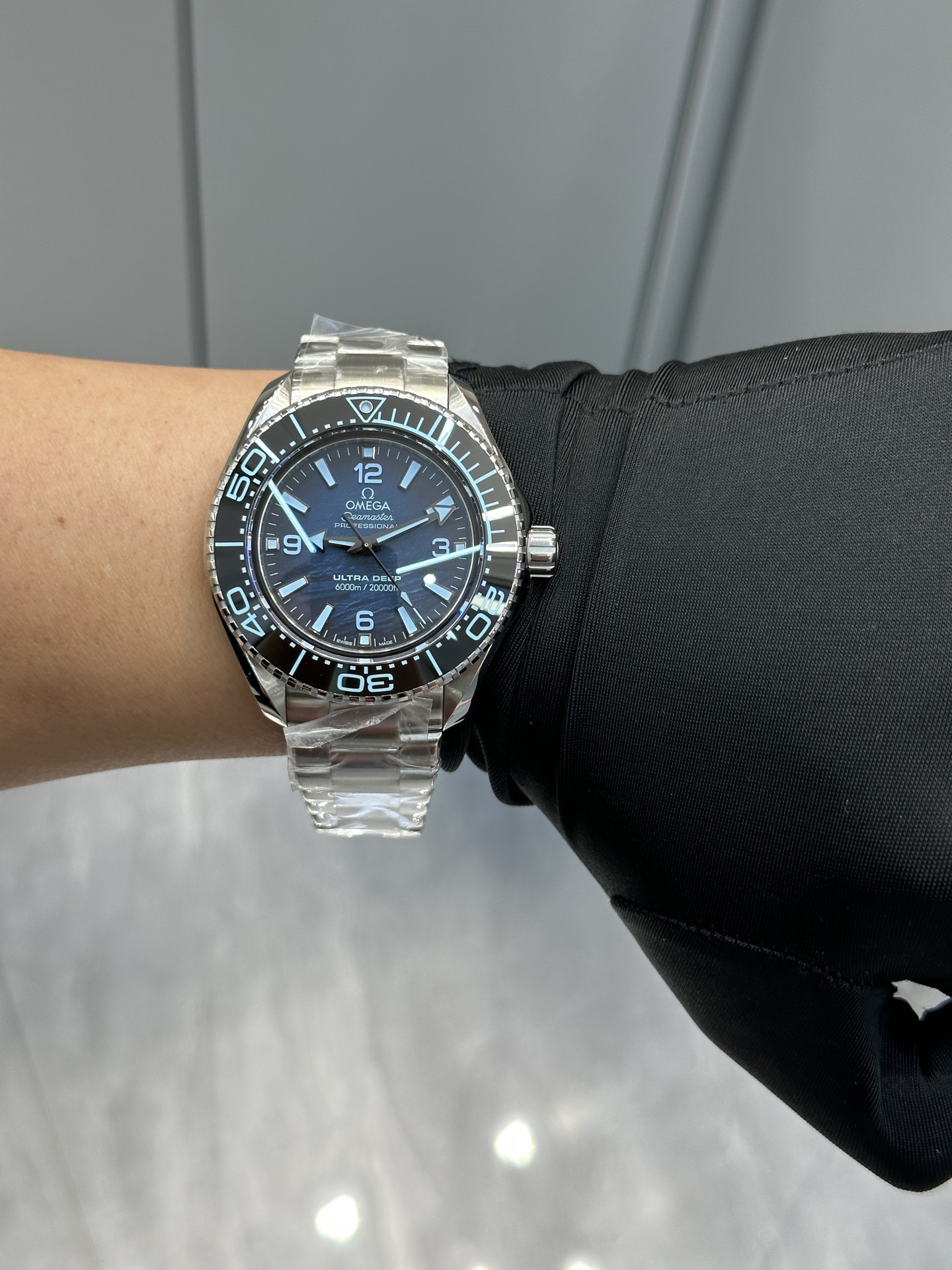 オメガ「Omega」シーマスター プラネットオーシャン "ポセイドン" 45.5mm メンズウォッチ