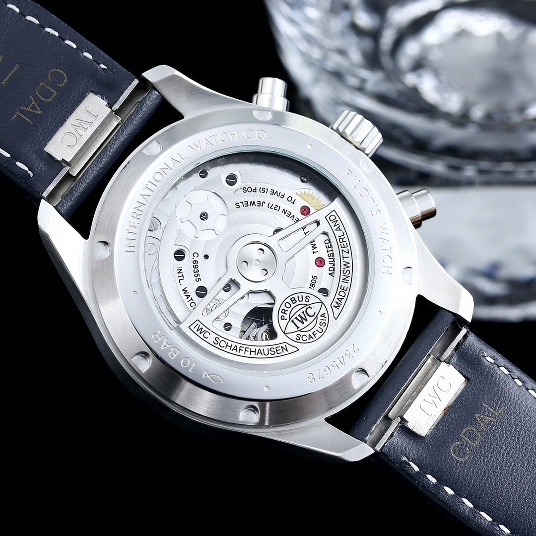 アイ・ダブリュー・シー「IWC」パイロット ウォッチ クロノグラフ メンズ機械式腕時計43MM