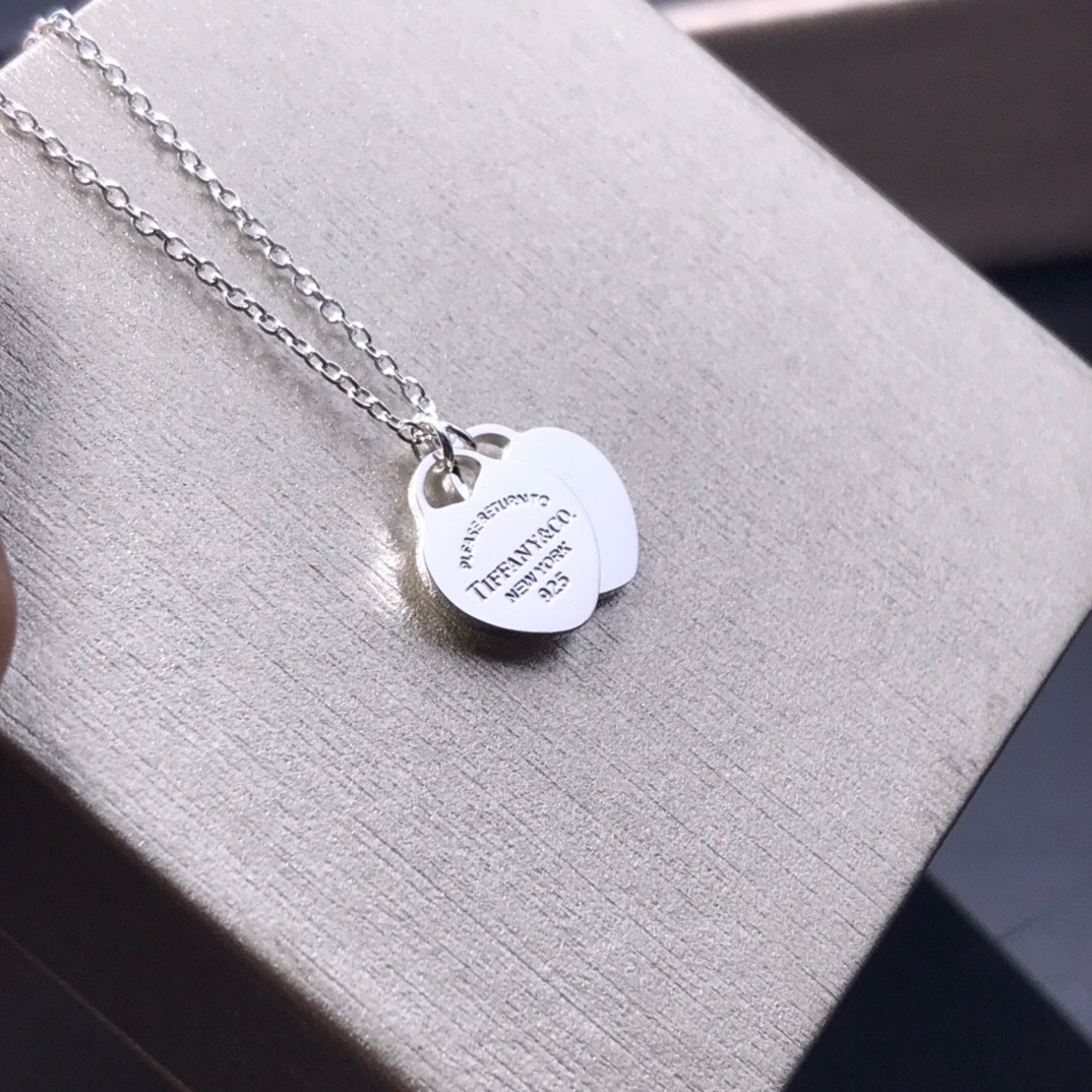 ティファニー「Tiffany & Co.」Return to Tiffany™ ダブルハートタグ ネックレス40.6CM