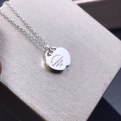 ティファニー「Tiffany & Co.」Return to Tiffany™ ダブルハートタグ ネックレス40.6CM