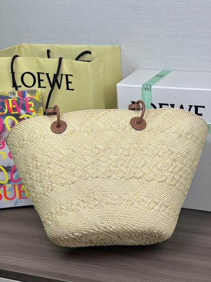ロエベ「Loewe」 Paula's Ibiza ラフィア トートバッグ
