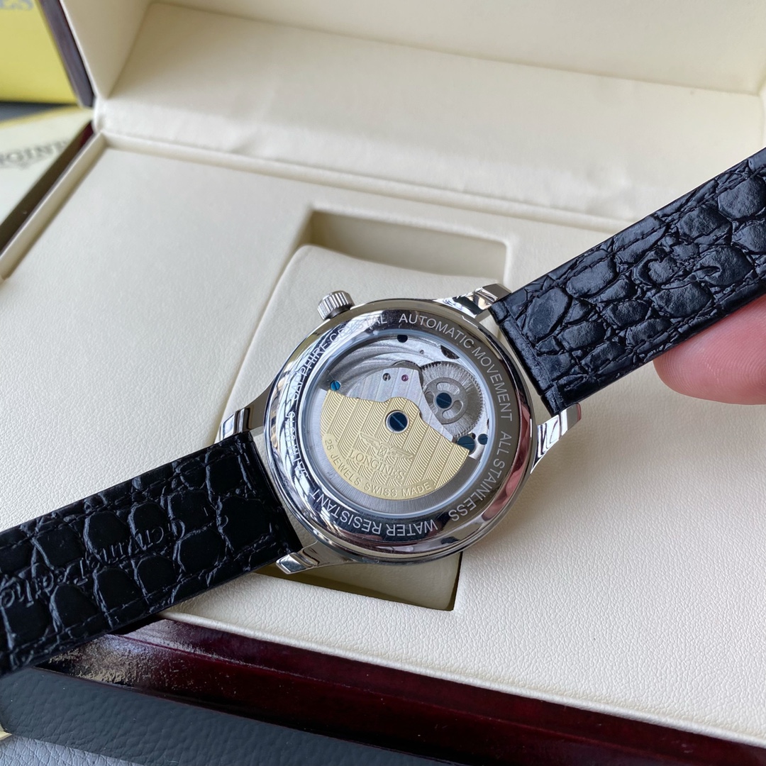 ロンジン「Longines」‌ロンジン マスターコレクション メンズ クロノグラフ 腕時計42mm