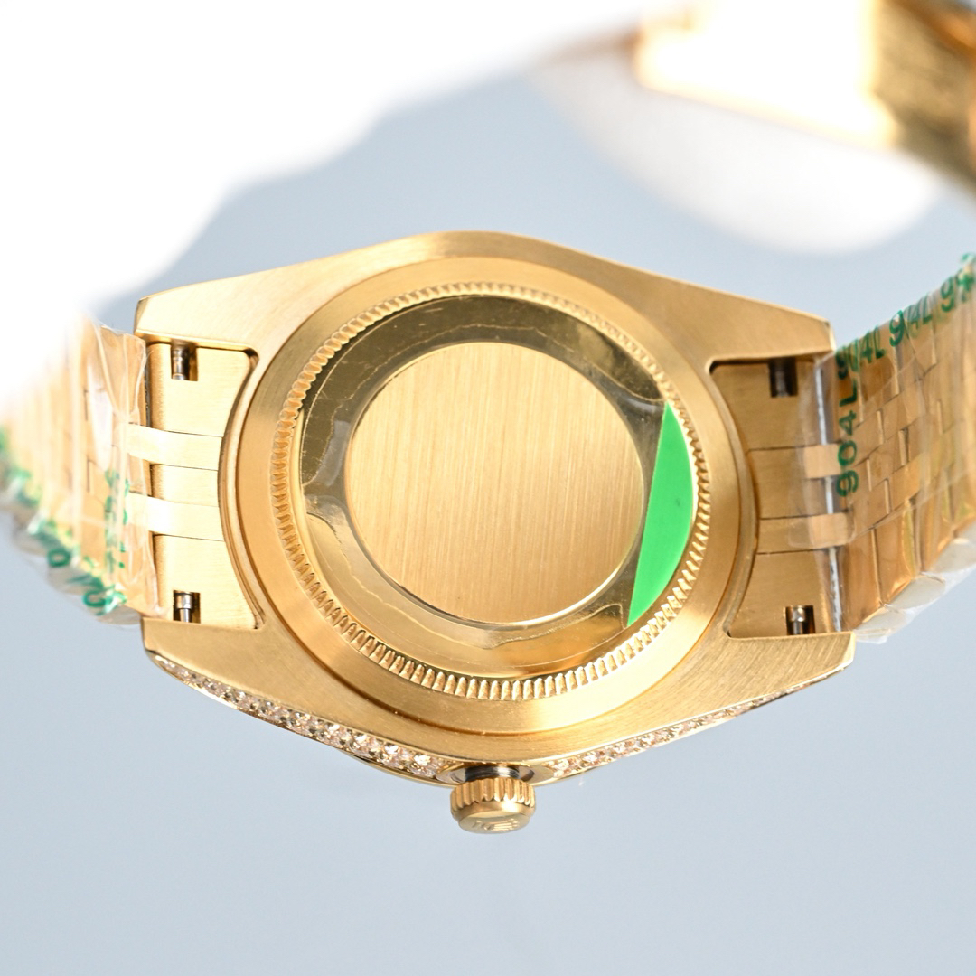 ロレックス「Rolex」 レディースデイトジャスト 178288 フルダイヤモデル 腕時計41mm