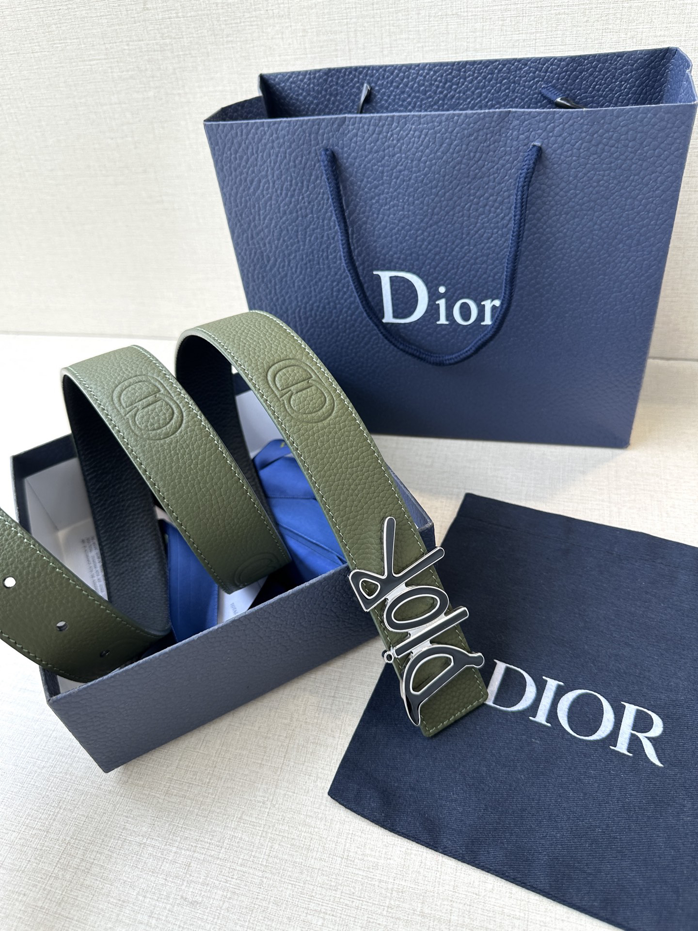 ディオール「Dior」30モンターニュ リバーシブルベルト100CM