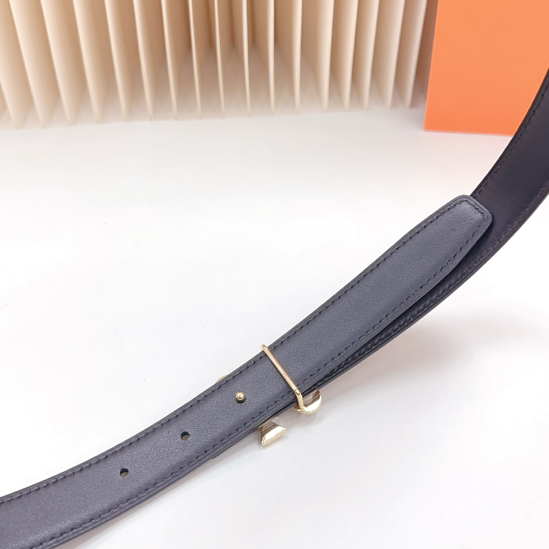 エルメス「Hermès」Jumbo Belt Buckle & ダブルフェイスレザーベルト100cm