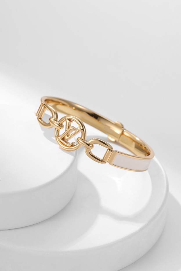 ルイ・ヴィトン「Louis Vuitton」  ホワイトエナメル ブレスレット