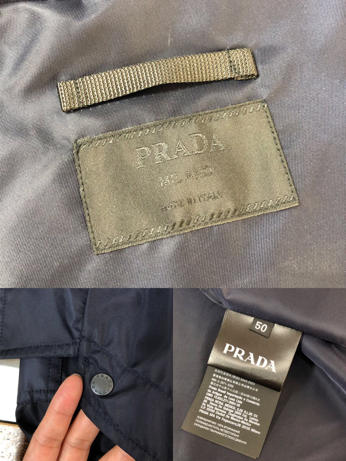 プラダ「Prada」2024早秋 スタンドカラージャケット アウター