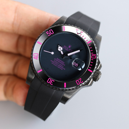 ロレックス「Rolex」カーボンブラック鋼皇時計40mm