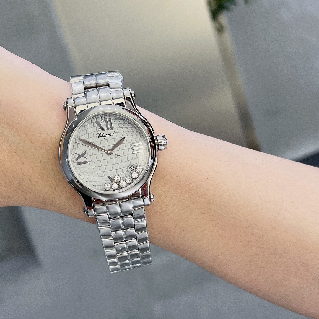 ショパール「Chopard」ハッピーダイヤモンドレディースウォッチ36mm