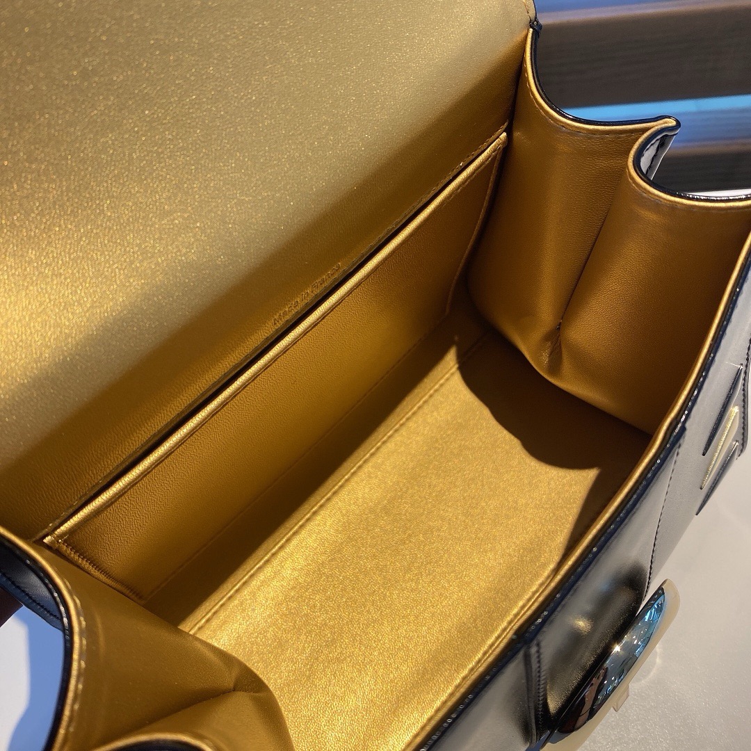 デルヴォー「Delvaux」Brillant Box ダブルリング ハンドバッグ