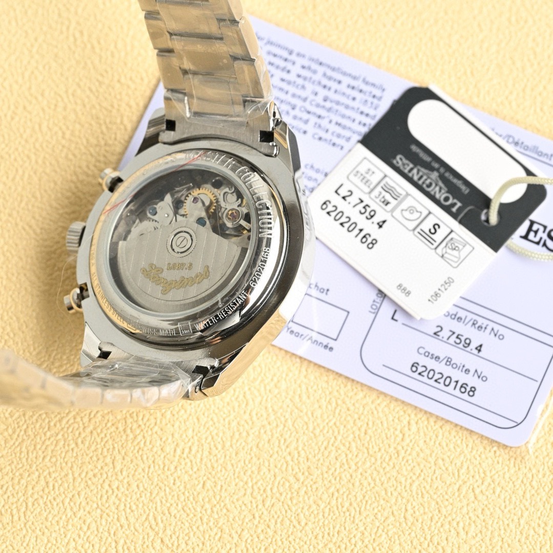 ロンジン「Longines」マスターコレクション クロノグラフ メンズウォッチ 42mm