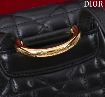 ディオール「Dior」カロ バックパック スモール ラージキャンバスキルト
