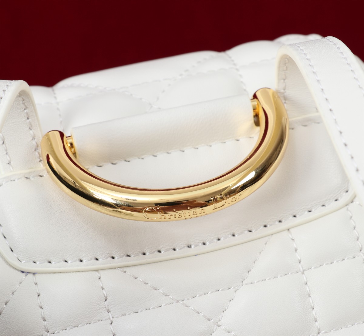 ディオール「Dior」カロ バックパック スモール ラージキャンバスキルト