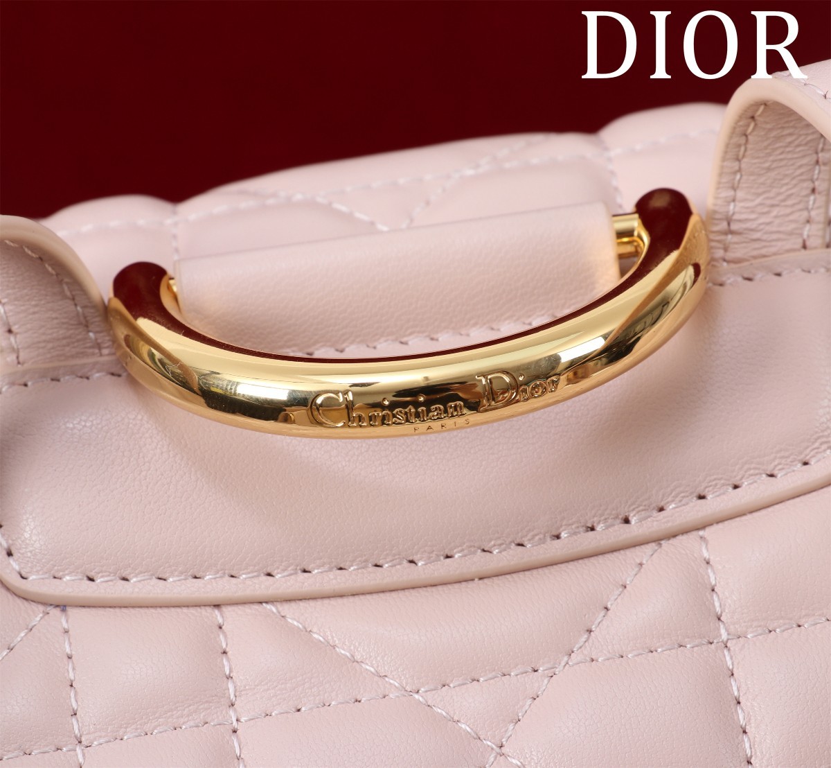 ディオール「Dior」カロ バックパック スモール ラージキャンバスキルト
