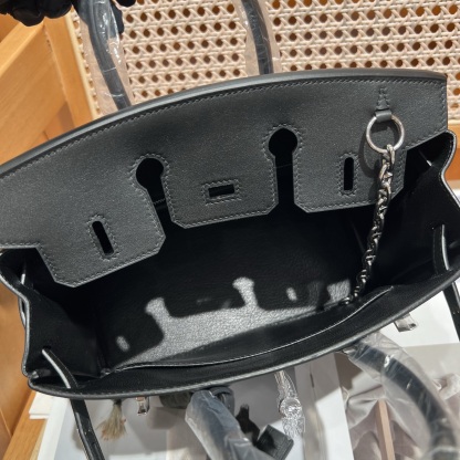 エルメス「Hermès」Rock ブラック スウィフトレザー シルバーハードウェア バッグ