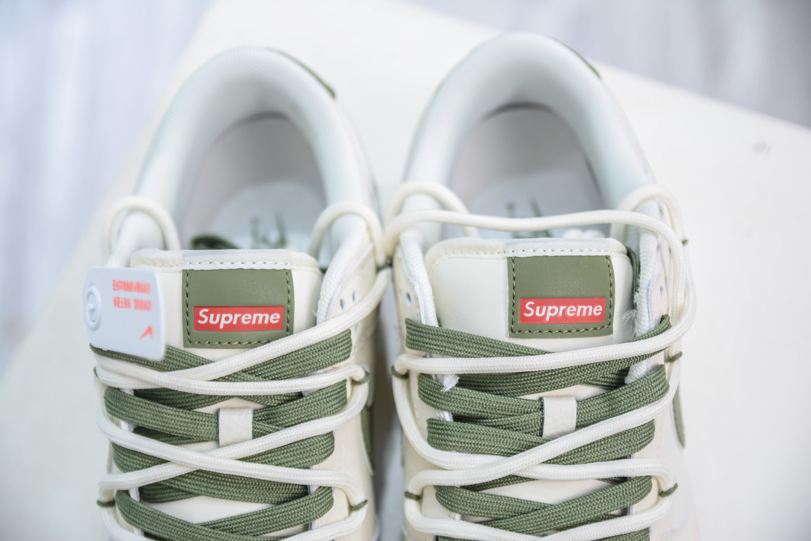 「コラボモデル」Supreme x Nike SB Dunk Low SUP ミッドナイトグリーン スニーカー