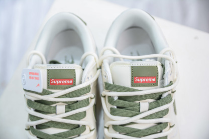 「コラボモデル」Supreme x Nike SB Dunk Low SUP ミッドナイトグリーン スニーカー