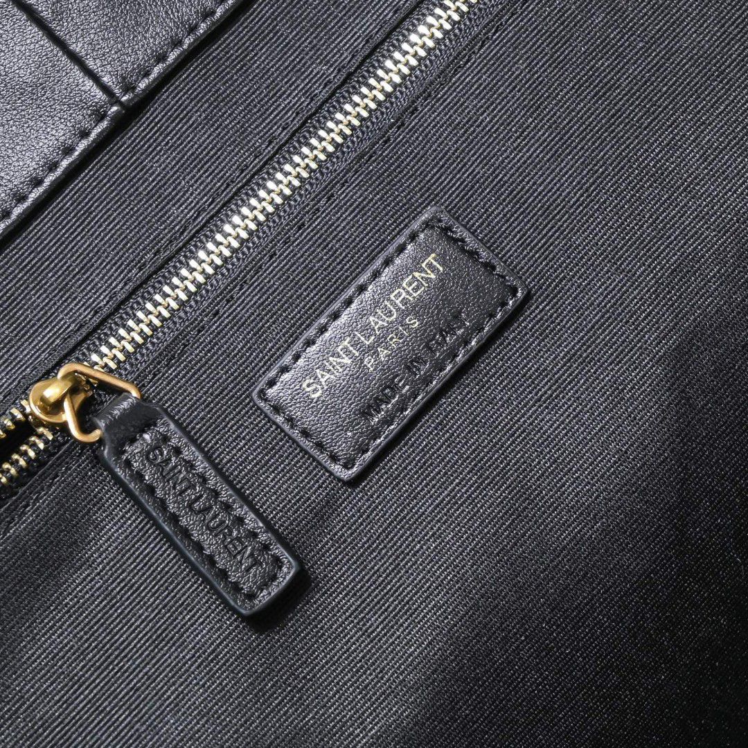 サンローラン「Saint Laurent」‌ VOLTAIRE ミニ レザー ハンドバッグ