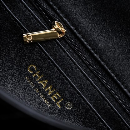 シャネル「Chanel」24SS ラムレザー ブラック チェーンショルダーバッグ レディース ミニバッグ