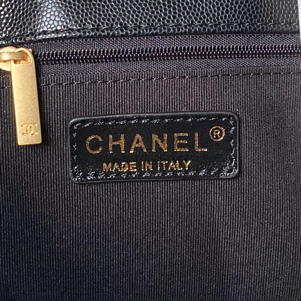 シャネル「Chanel」キャビアレザー チェーン トートバッグ レディース ショルダーバッグ