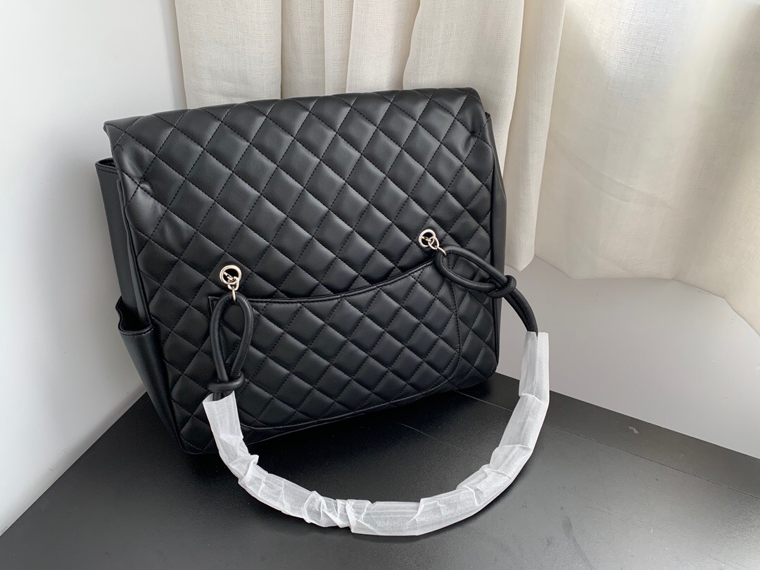 シャネル「Chanel」ヴィンテージ カンボン ショルダーバッグ レディース ラージサイズ