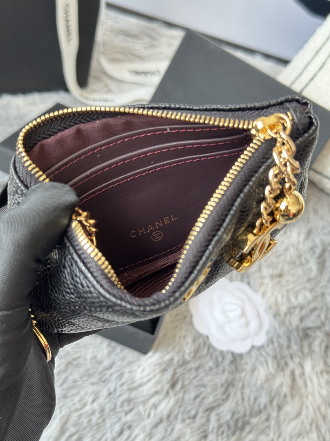 シャネル「Chanel」クイルティング ペンダント コインケース