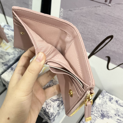 ディオール「Dior」30モンターニュ ダリア ウォレット ラムスキン