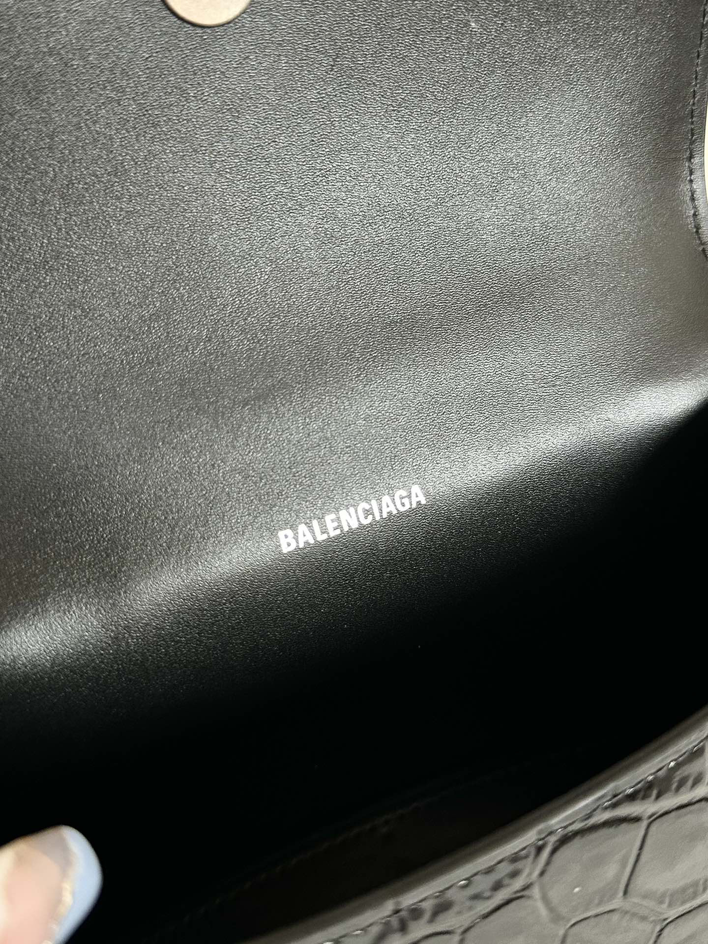 バレンシアガ「Balenciaga」Crocodile-Embossed Bag