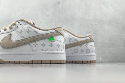 「コラボモデル」Louis Vuitton x Nike コラボ - カーキプリント" スニーカー
