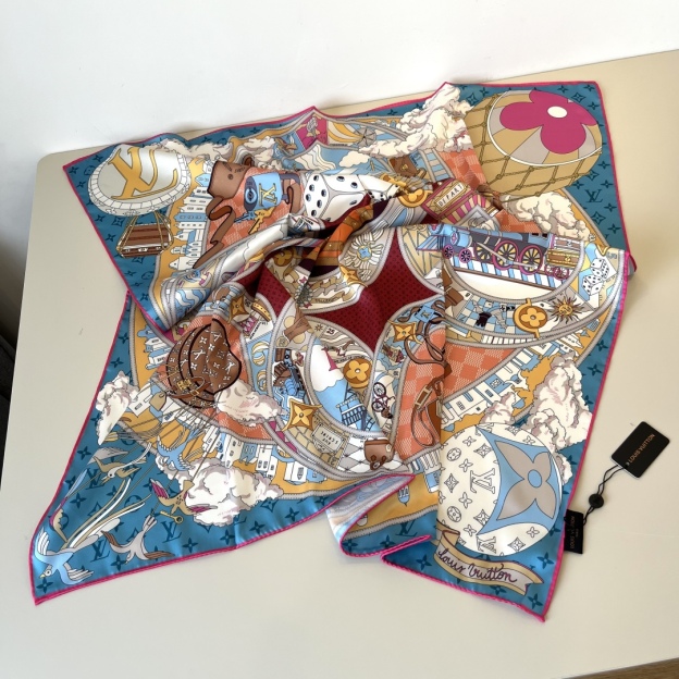 ルイ・ヴィトン「Louis Vuitton」 Monogram キャレ スカーフ