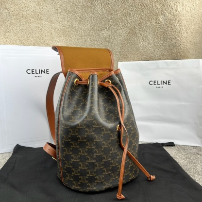 セリーヌ「Celine」FOLCO TRIOMPHE CANVASバックパック