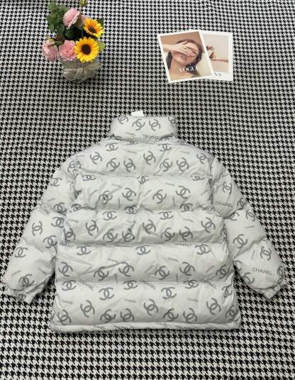 シャネル「Chanel」スタンドカラー モノグラム キルトド ジャケット