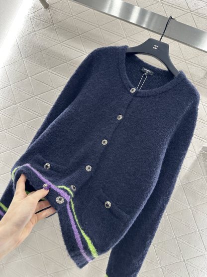 シャネル「Chanel」Coco Neige ボタニカル ニット カーディガン