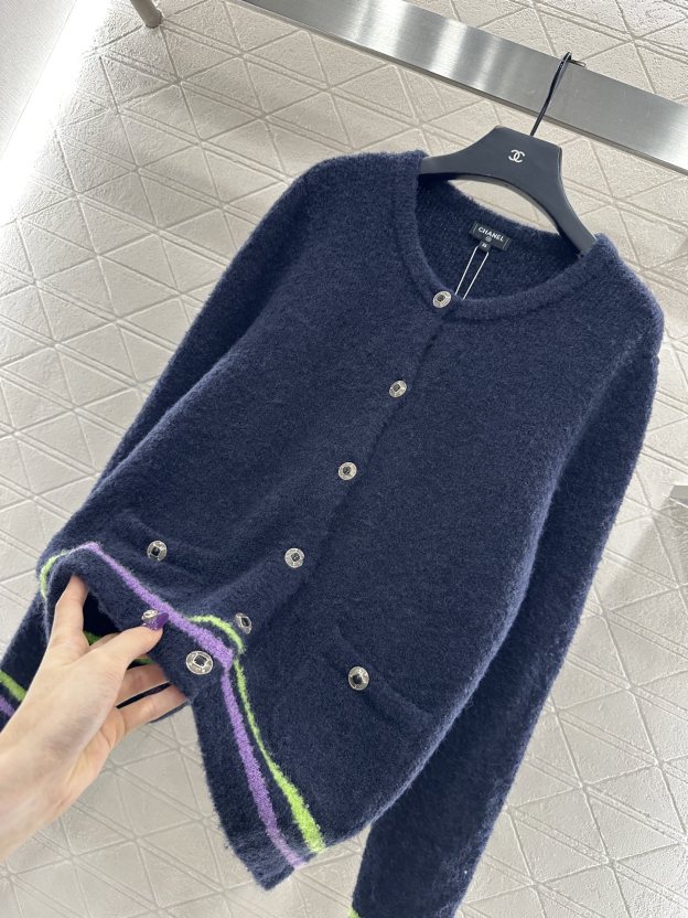 シャネル「Chanel」Coco Neige ボタニカル ニット カーディガン