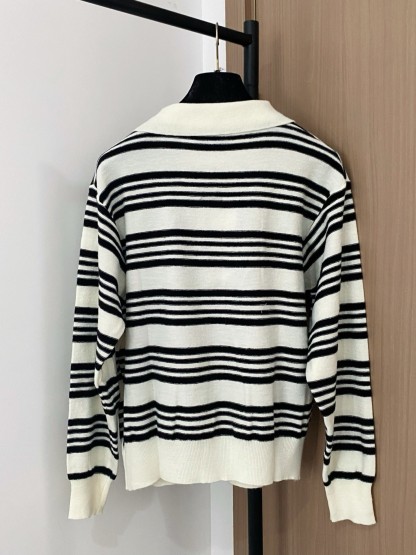 シャネル「Chanel」ストライプ カラー ニット セーター