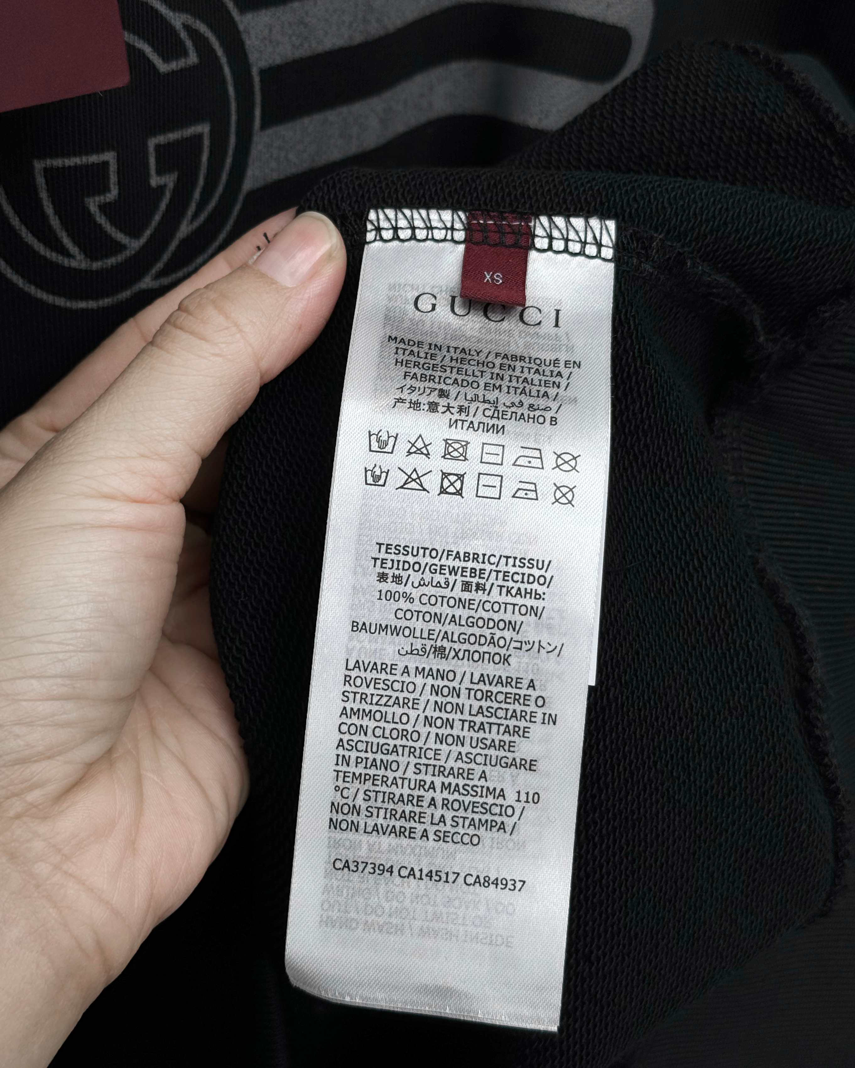 グッチ「Gucci」ロゴ プリント ラウンドネック スウェットシャツ