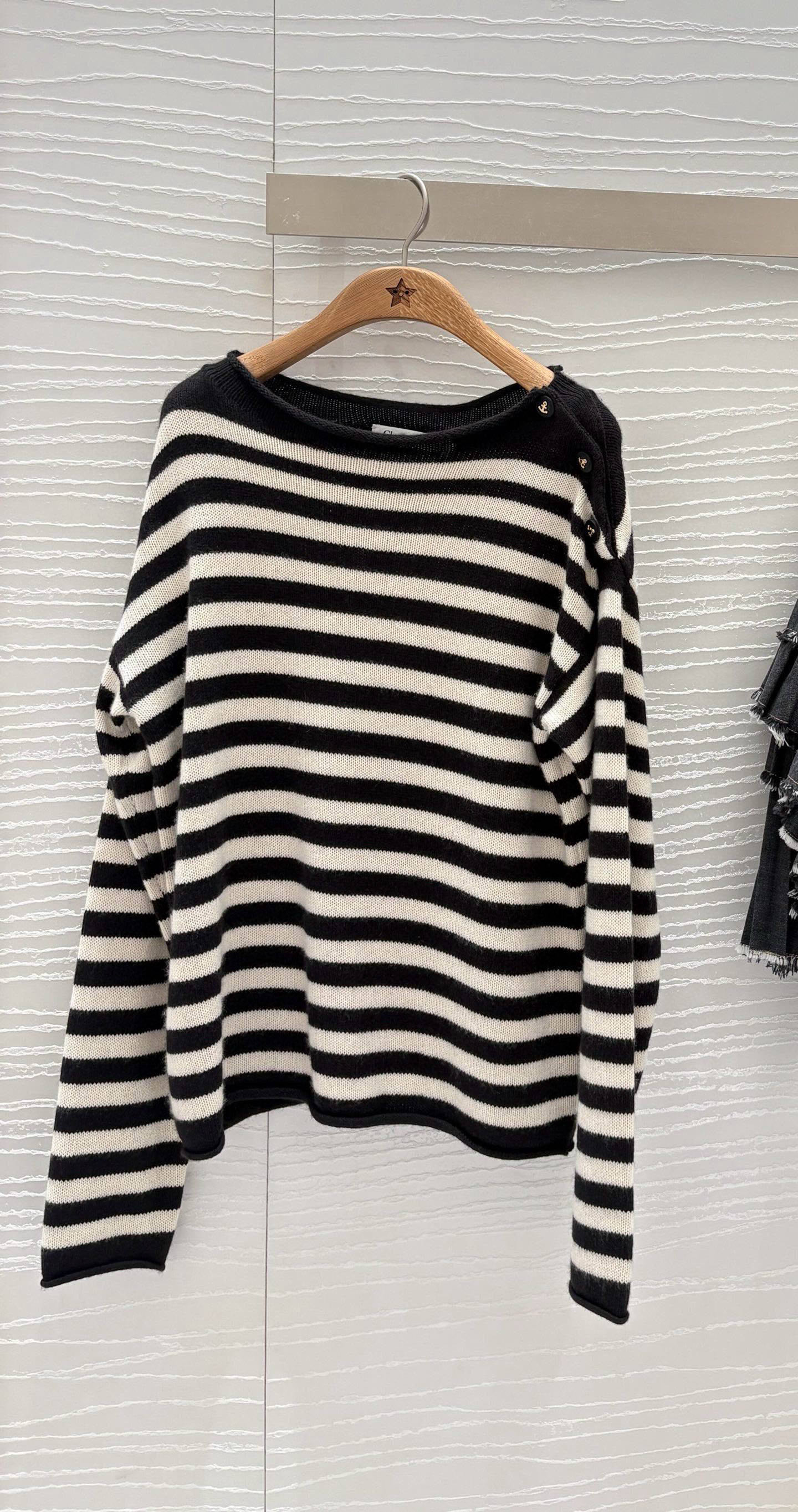 ディオール「Dior」マリンストライプ ニットセーター