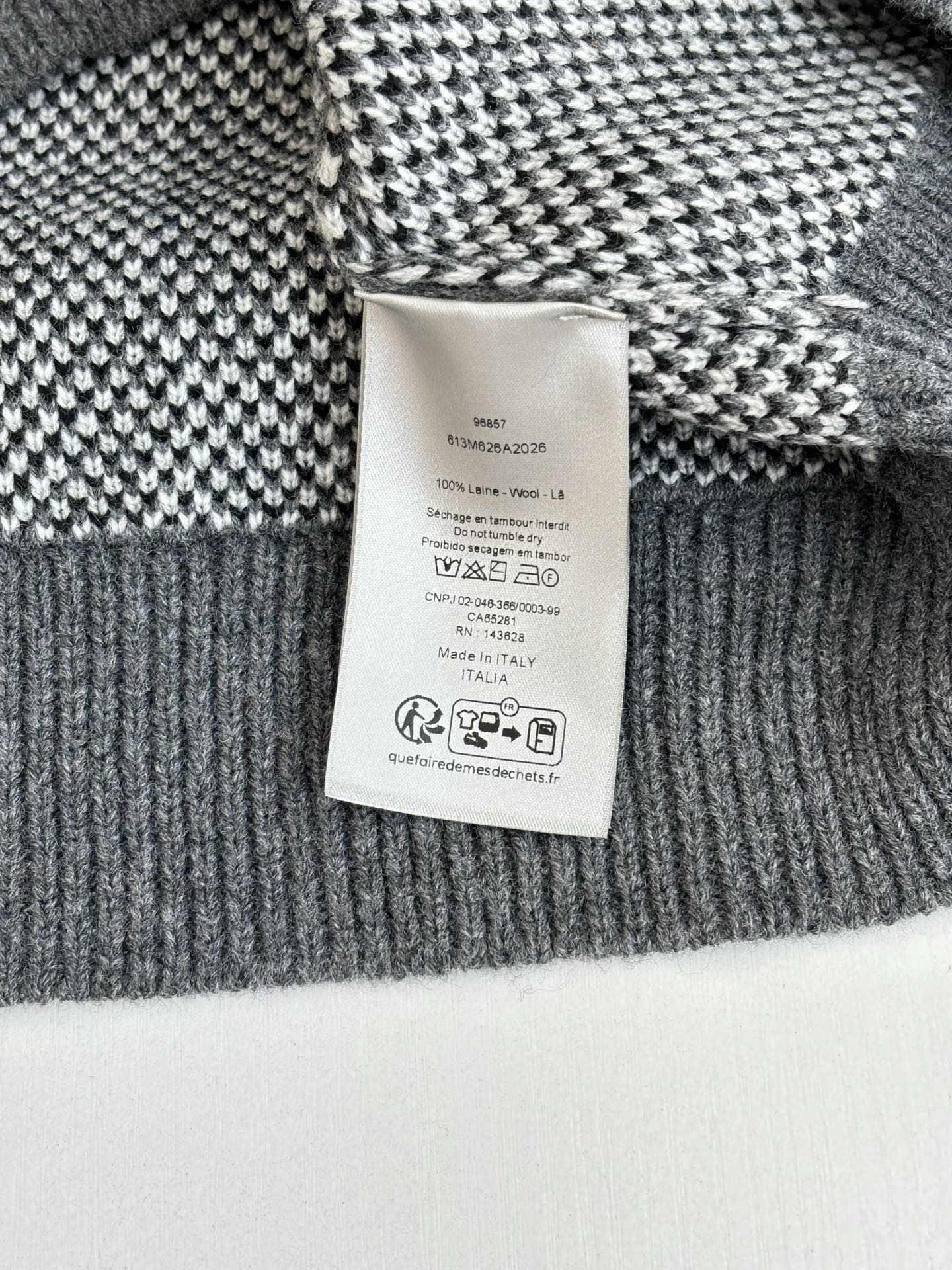 ディオール「Dior」 オブリーク ウール ジャカード ニットセーター