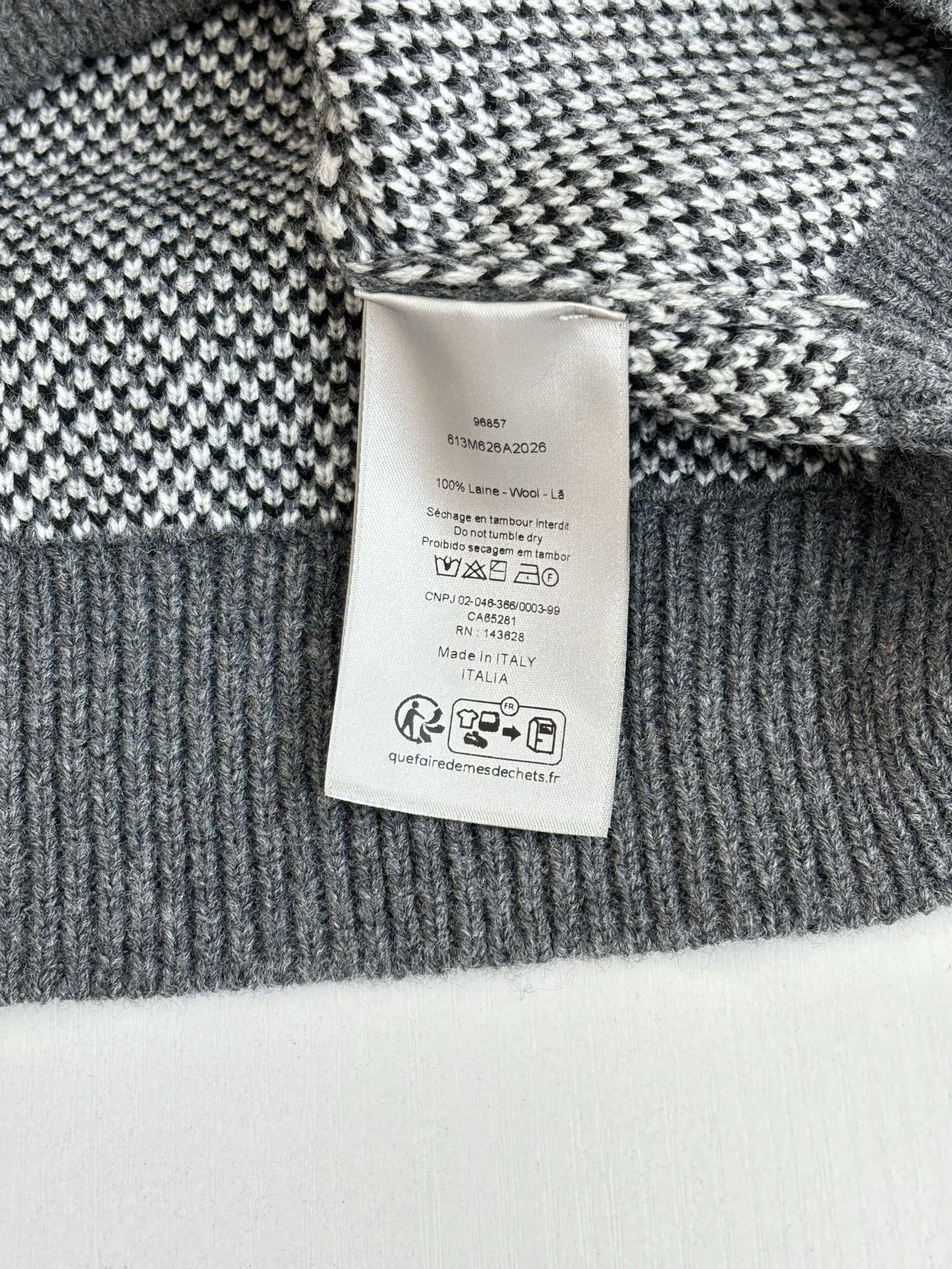 ディオール「Dior」 オブリーク ウール ジャカード ニットセーター