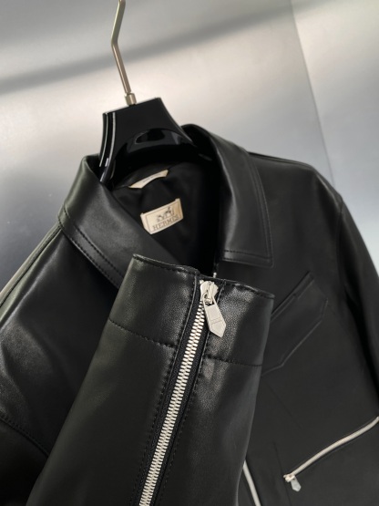 エルメス「Hermès」アイコニック レザー ライダー ジャケット 