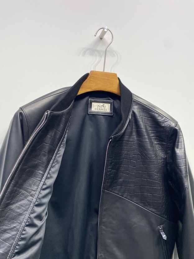 エルメス「Hermès」グレネ カルフスキン ボンバー ジャケット