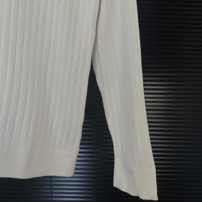 エルメス「Hermès」2025 オートン/ウィンター コントラストカラー ポロシャツ